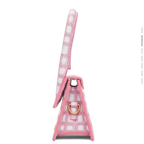 Jacquemus Pink Check 'Le Chiquito' Clutch Bag - Picture 3 of 8